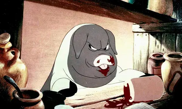 Still from the 1954 animated film of Orwell’s Animal Farm.